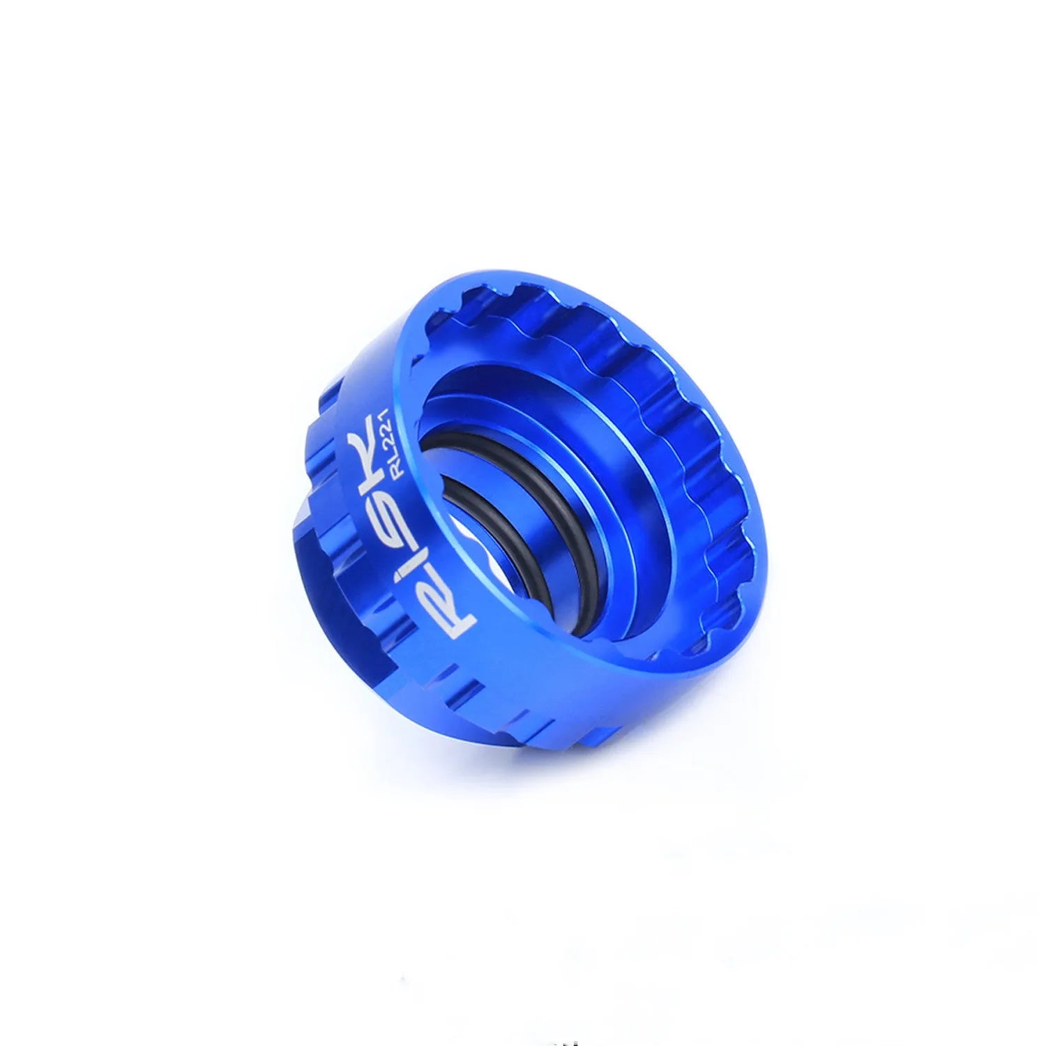 Blue anodised aluminium alloy SRAM 12-speed direct mount disc brake removal tool