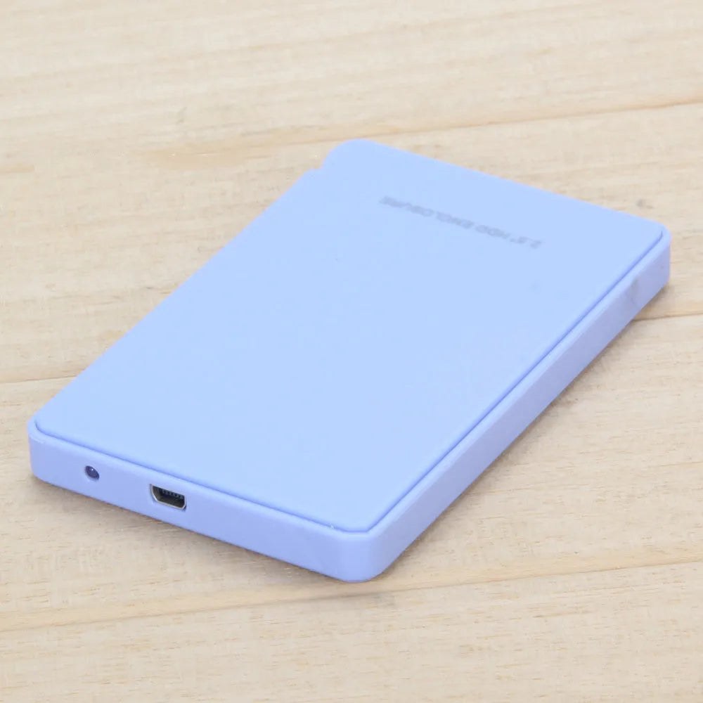 2.5 inch USB 3.0 SATA mobile hard drive enclosure in black with tool-free design, measuring 125 x 75 x 13 mm