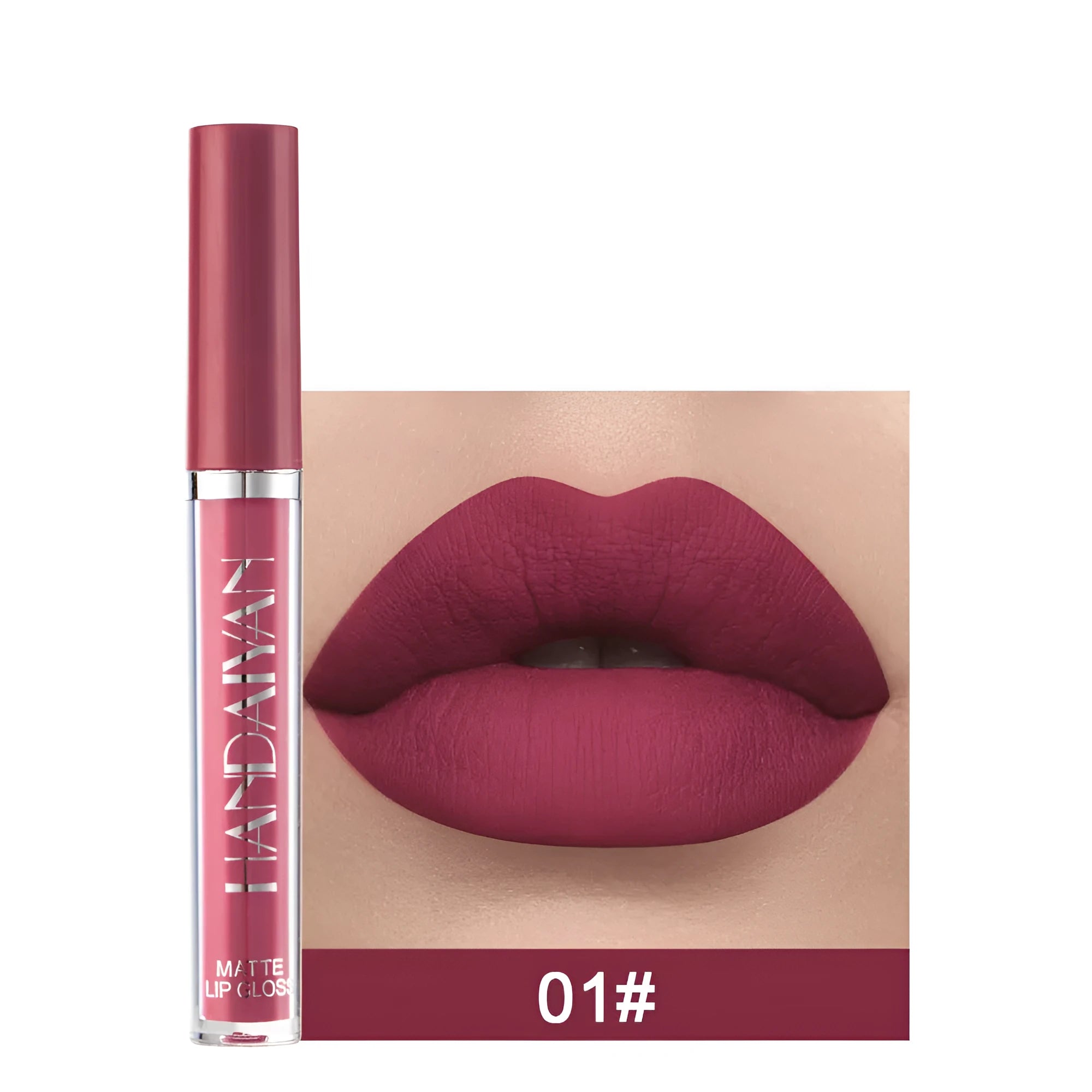 HANDAIYAN matte non-stick cup liquid lipstick in a shade from its 13-colour range.
