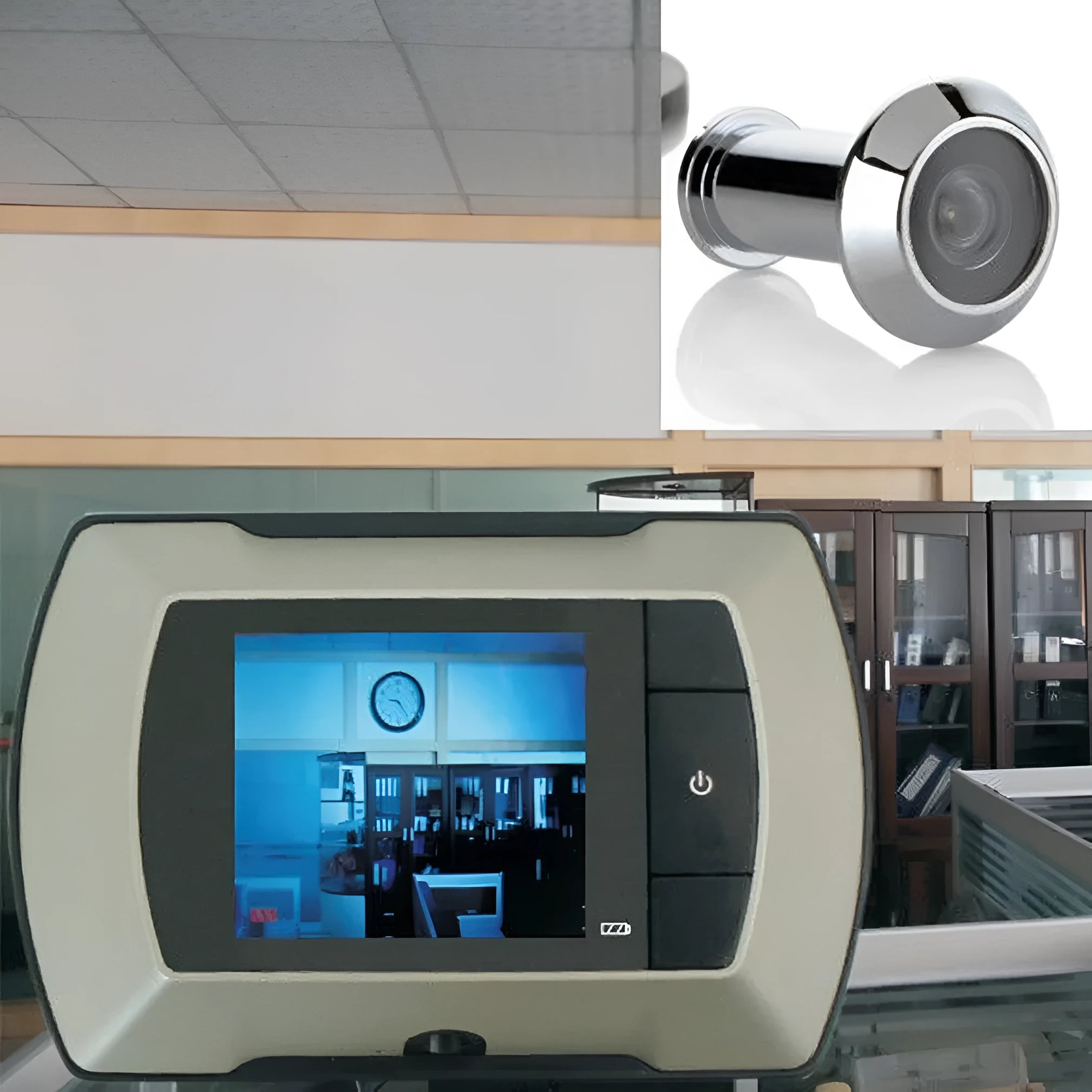 LCD digital door peephole monitor with wireless camera and 2.4 inch screen for home security