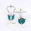 Korean dental articulator with three adjustment points for jaw simulation training