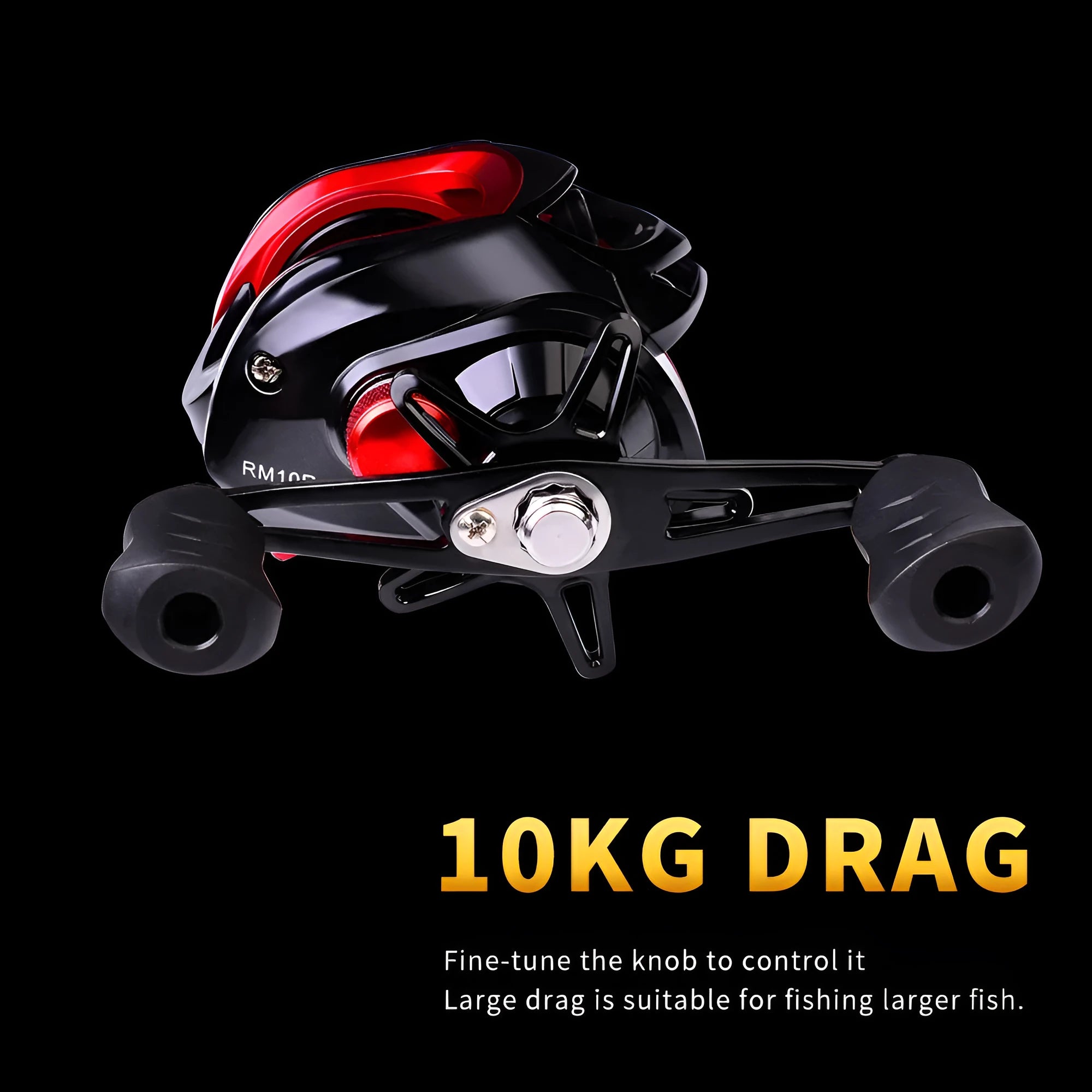 Metal drop wheel 10kg heavy sea fishing reel with CNC brass gears and graphite body