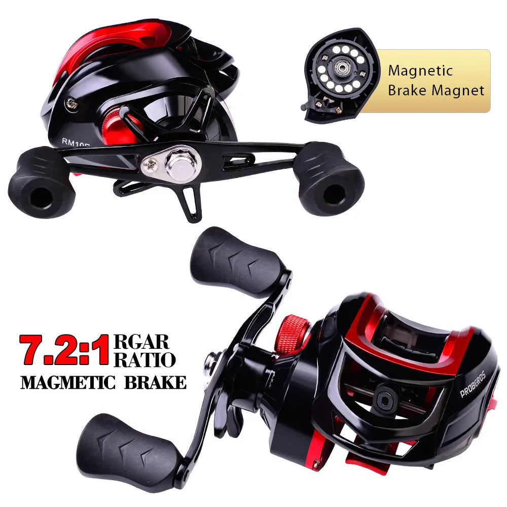 Metal drop wheel 10kg heavy sea fishing reel with CNC brass gears and graphite body