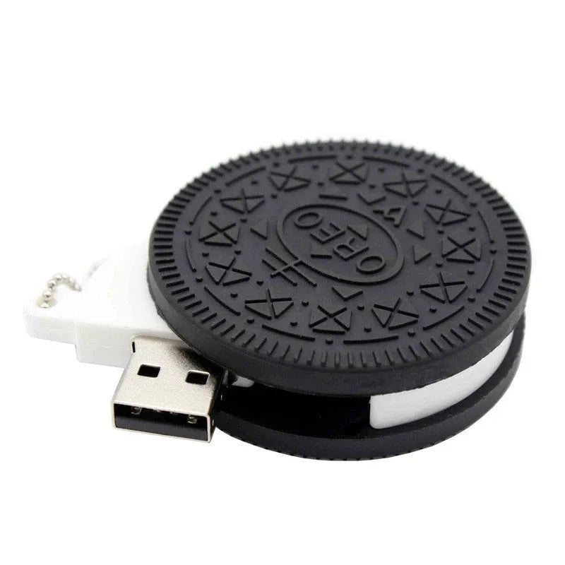 Cartoon PVC chocolate-shaped USB flash drive with simulation dove chocolate design and M-shaped popsicle colour