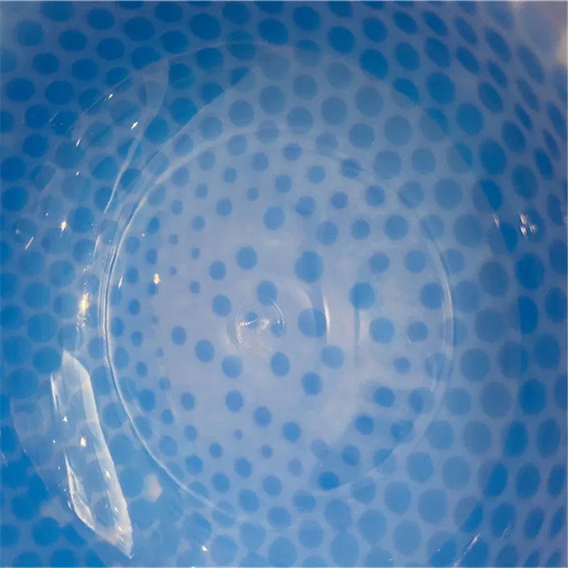 Condensed pearl ice pet bowl in blue for dogs and cats PP material