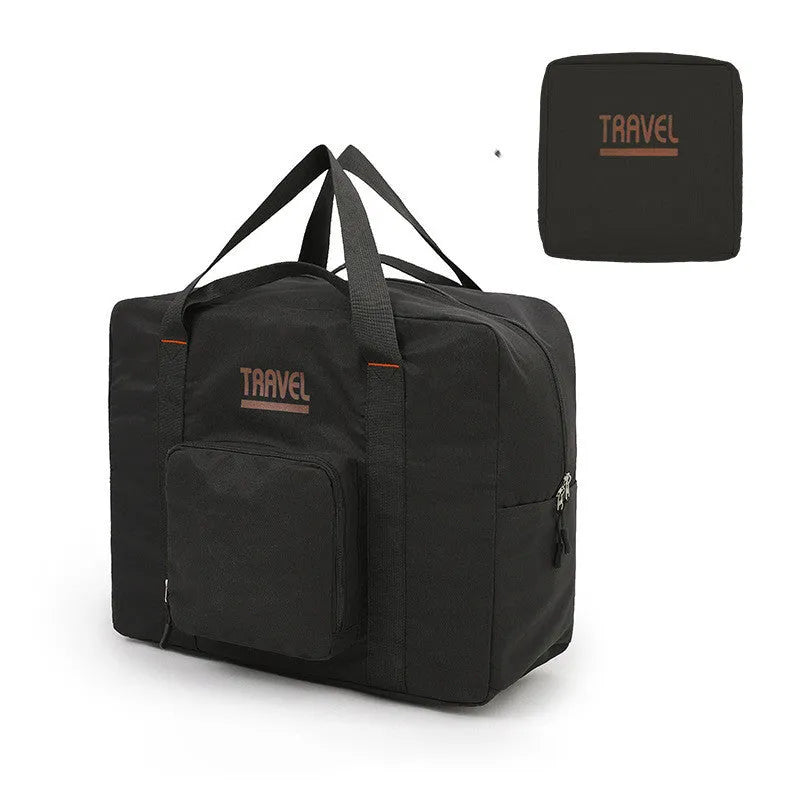 Oxygen travel storage cube in black with sealable closure showing cube shape and Oxford cloth material