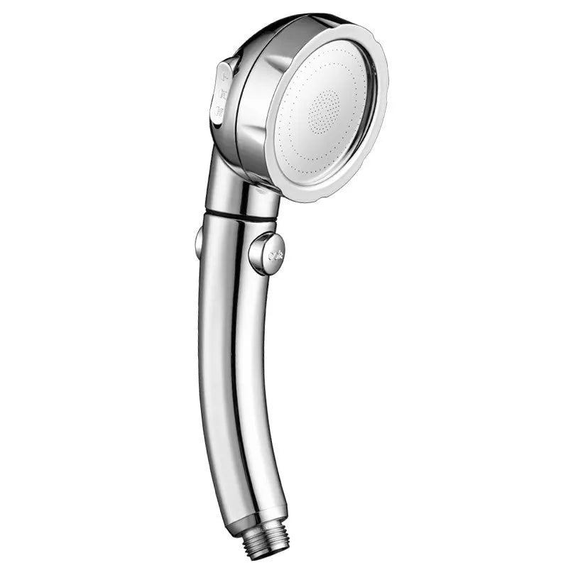 ABS plastic handheld shower head with universal interface in multiple colour options
