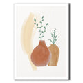 Bohemian pattern printed on a rectangular, unframed canvas wall art decoration.