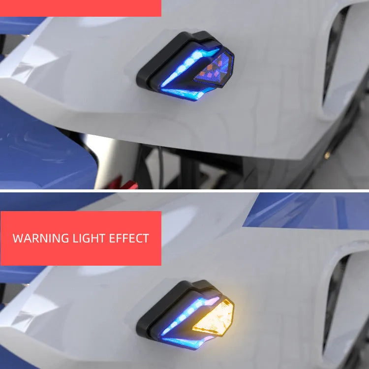 Pair of LED daytime running lights for DC12V electric cars, IPX6 waterproof, ABS plastic housing