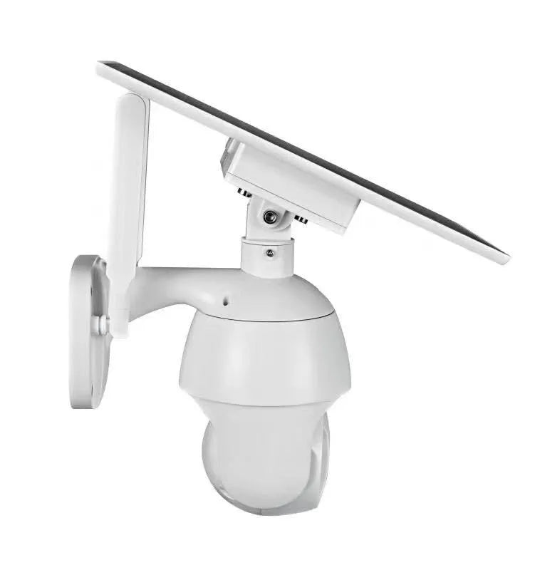 4G SIM card solar security camera 1080P outdoor PTZ dome night vision wireless LTE camera with metal shell