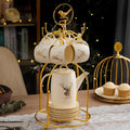 13 piece tea set with elk bird stand for afternoon tea and scented tea, serves 6 people