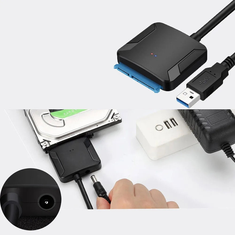 Onvian black USB 3.0 to SATA adapter converter cable for 2.5 inch hard drive