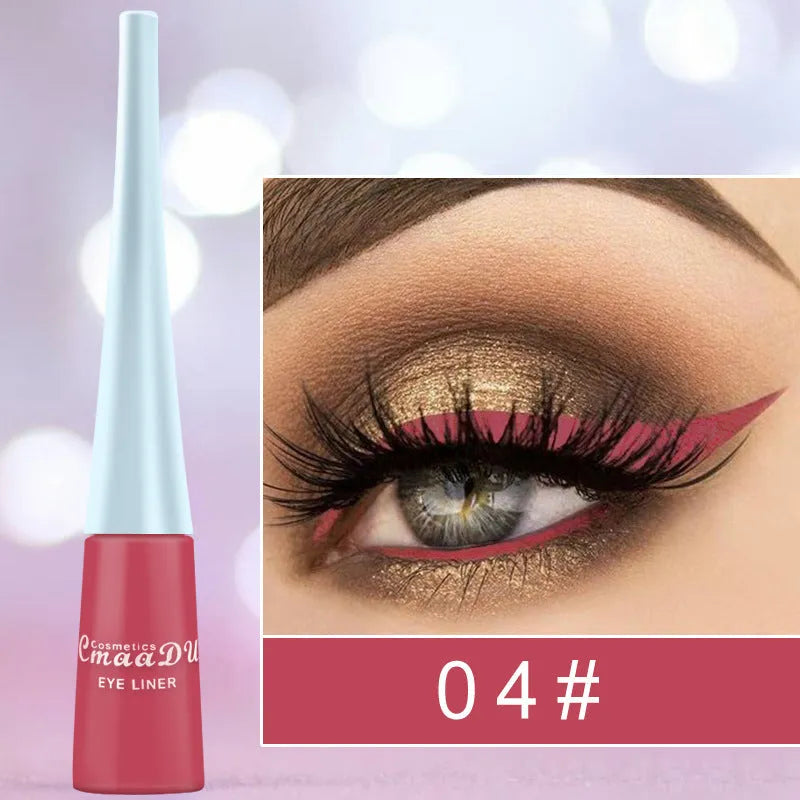 17 colour matte liquid eyeliner set in slim pens with quick-dry waterproof formula
