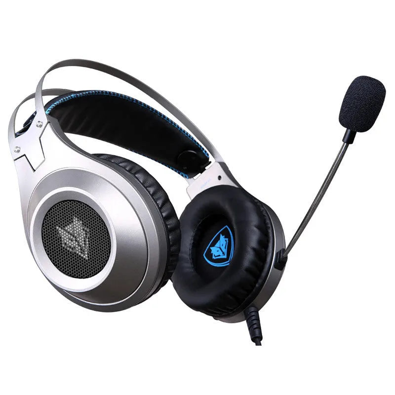 Black wired USB computer headset with microphone, designed for on-ear, head-mounted use with a PC.