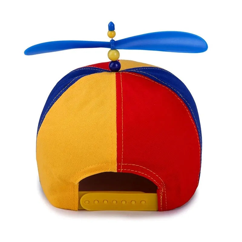 Children's adjustable cotton baseball cap in multiple colours, curved brim, 52-56cm circumference