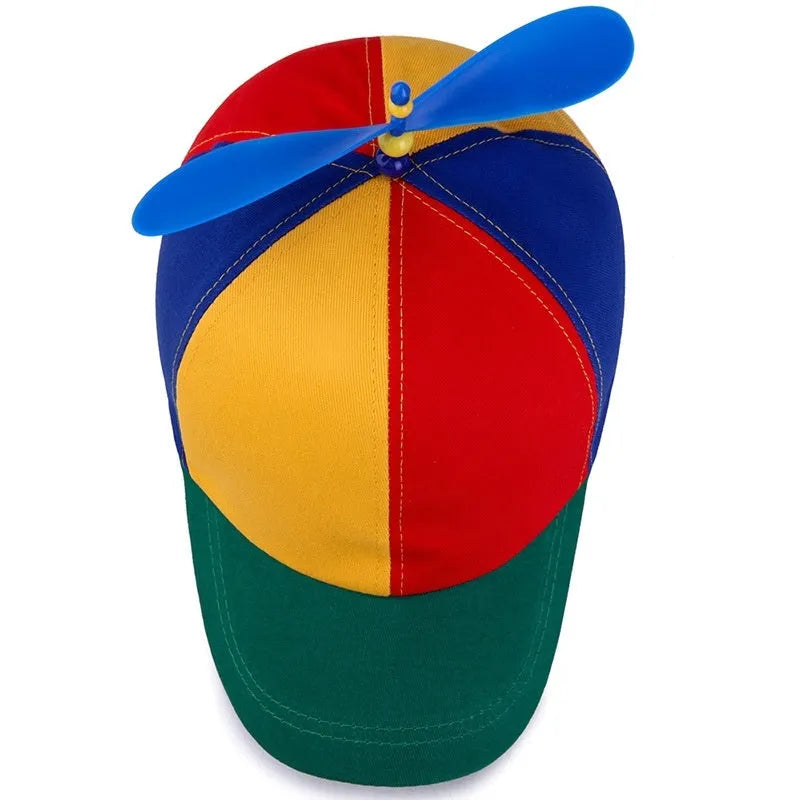 Children's adjustable cotton baseball cap in multiple colours, curved brim, 52-56cm circumference