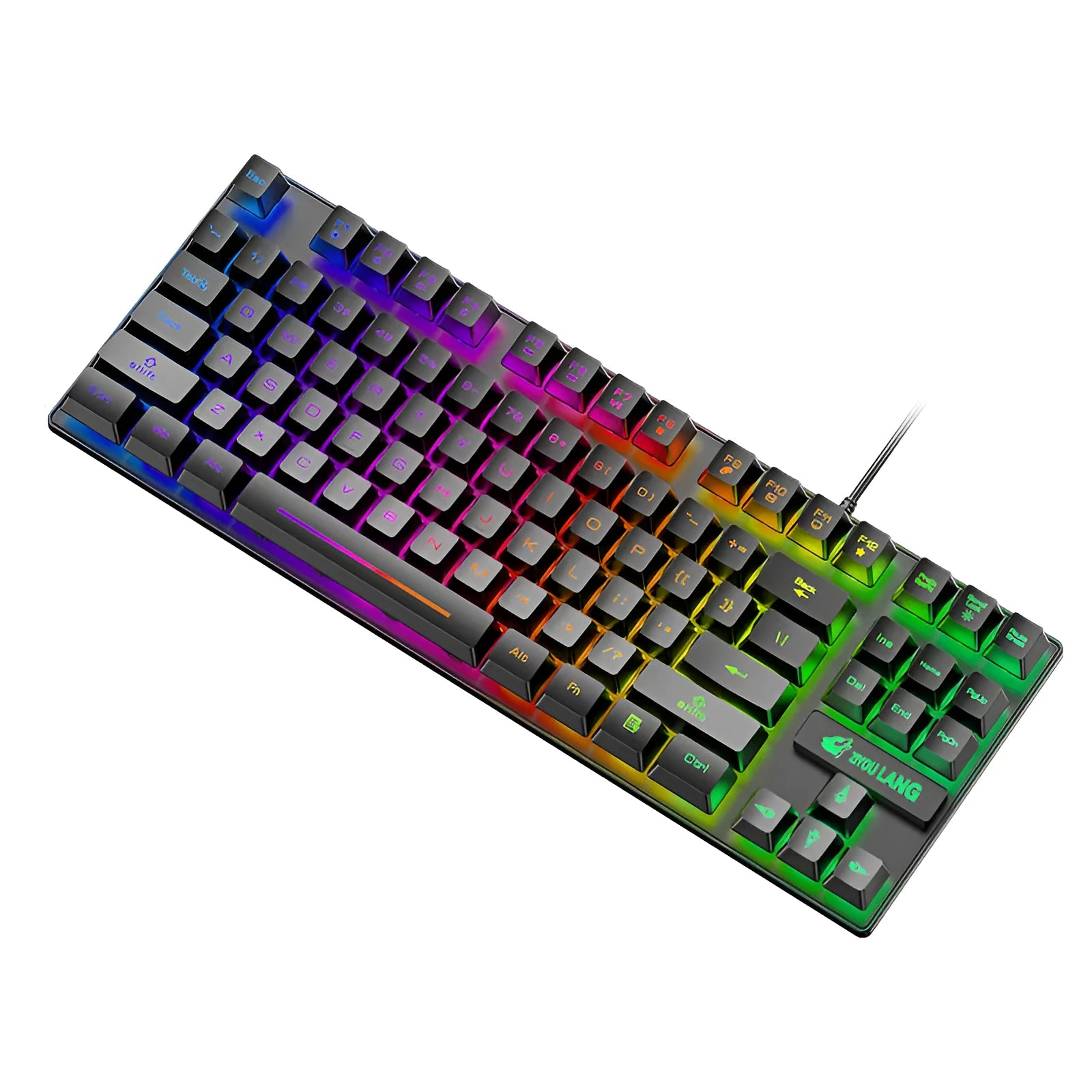 Mechanical gaming keyboard in multiple colours with British layout option