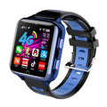 Children's smart watch with sport strap in black, blue, or pink showing 1.54 inch screen