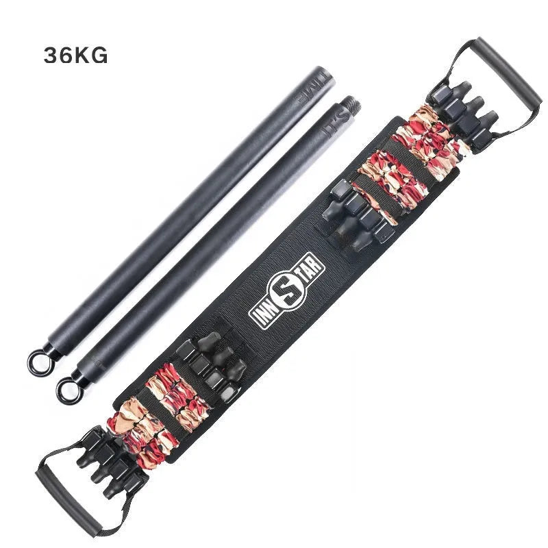 Bench press stretcher chest expander elastic belt with three-level resistance in camouflage colour