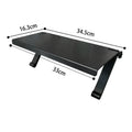 Plastic hook-on desktop storage rack for TV set-top boxes and routers in various colours