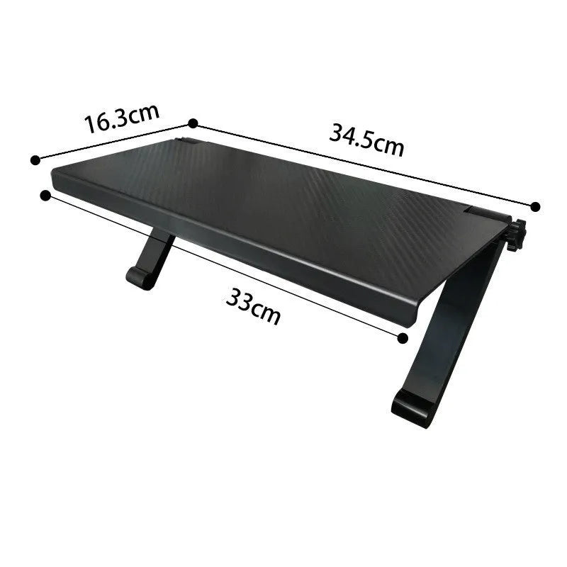 Plastic hook-on desktop storage rack for TV set-top boxes and routers in various colours