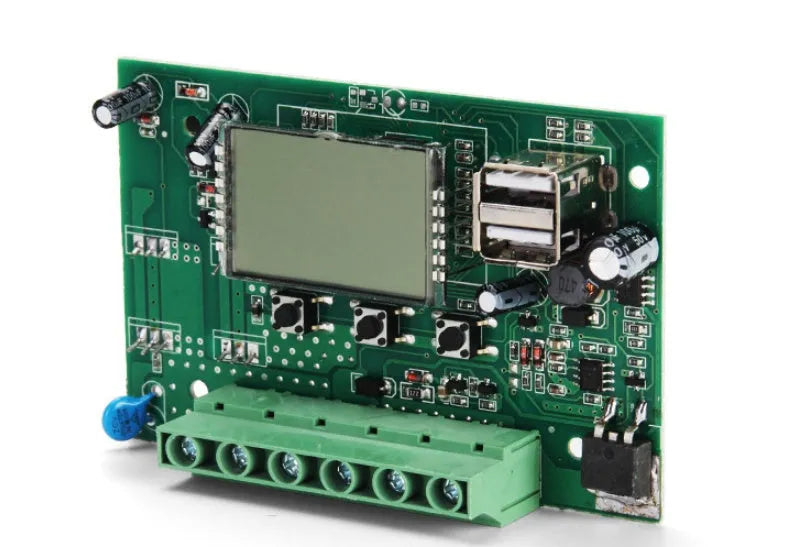 Solar charge controller 12V 24V with light control, time control, dual USB ports, 10A to 60A options