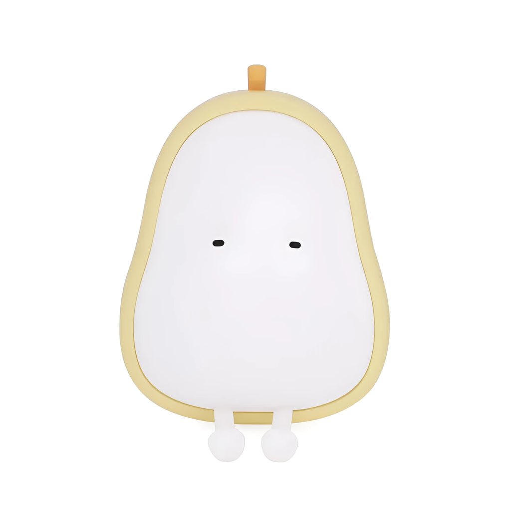 PEAR Night Lamp bedside LED light with silicone diffuser in warm yellow colour