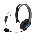Black over-ear wired PS4 gaming headset with a 3.5mm plug.