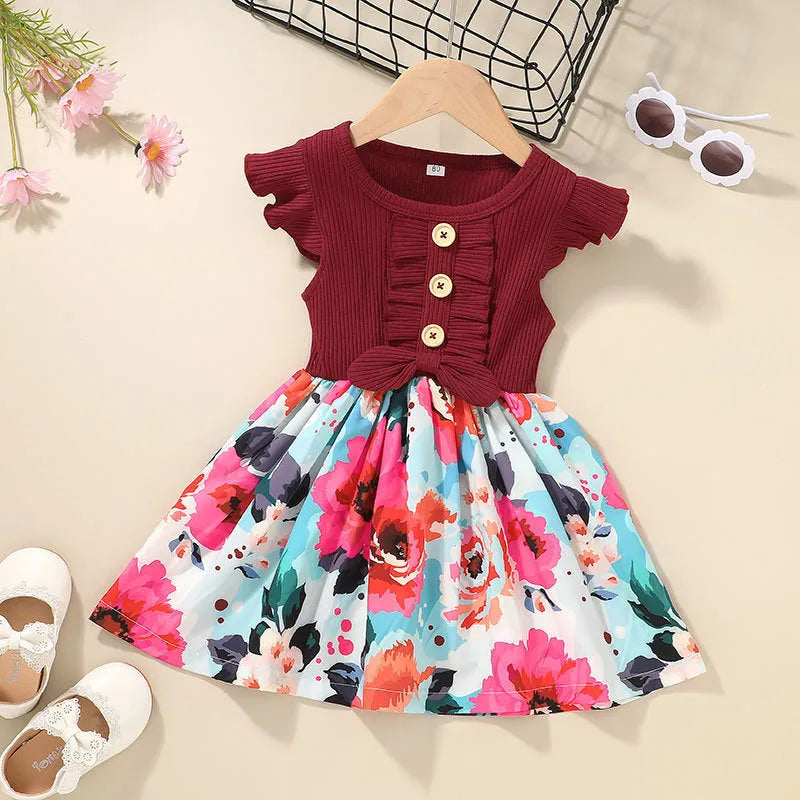 Sleeveless summer dress for toddler girls in various colours and sizes