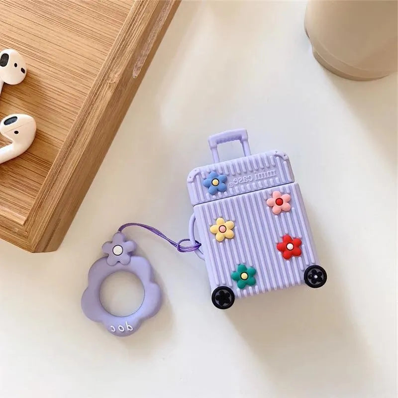 Silicone protective cover for Apple AirPods first and second generation cases in six colour options