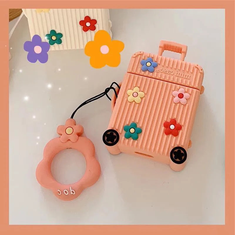 Silicone protective cover for Apple AirPods first and second generation cases in six colour options