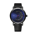 Men's casual metal case watch with analogue and digital display on a strap with pin buckle.