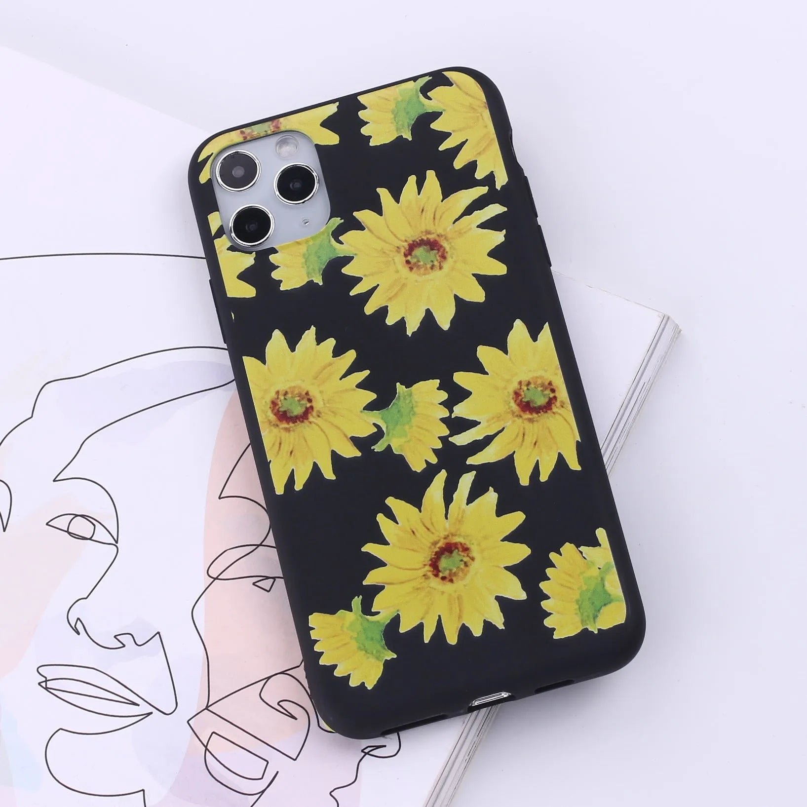 TPU iPhone back cover case shown in one of 14 available colours, compatible with multiple iPhone models.