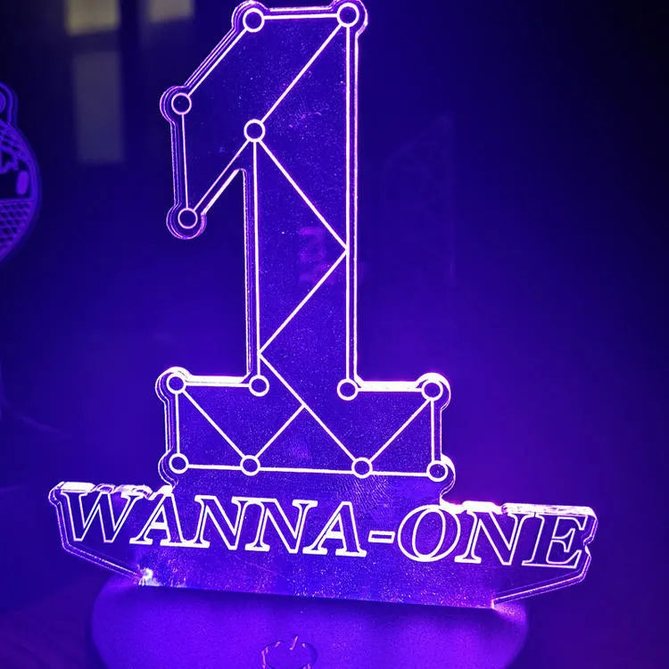 Clear acrylic display stand supporting 101 Tower Gem BTS lamp with universal voltage compatibility