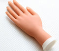 Practice hand nail art fake hand for manicure and crystal armour training with insertable nail pieces