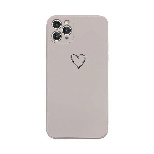 TPU silicone phone case for Apple iPhone in solid colour options including black, green, grey, light green, pink, purple, red, and white