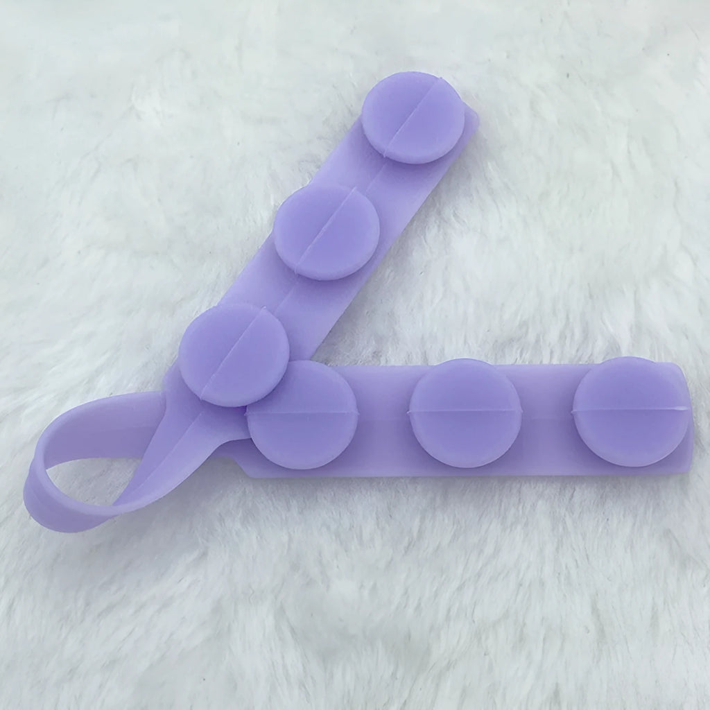Silicone elastic cord extension strap for face masks, 1.5cm wide, in multiple colours.