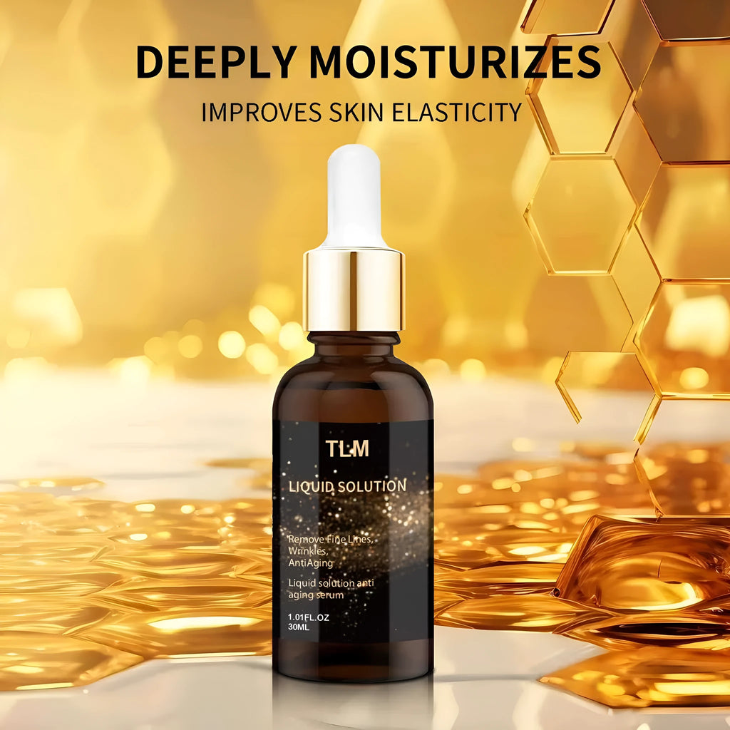 30ml facial moisturising liquid bottle with hyaluronic acid and glycerin for delicate skin care