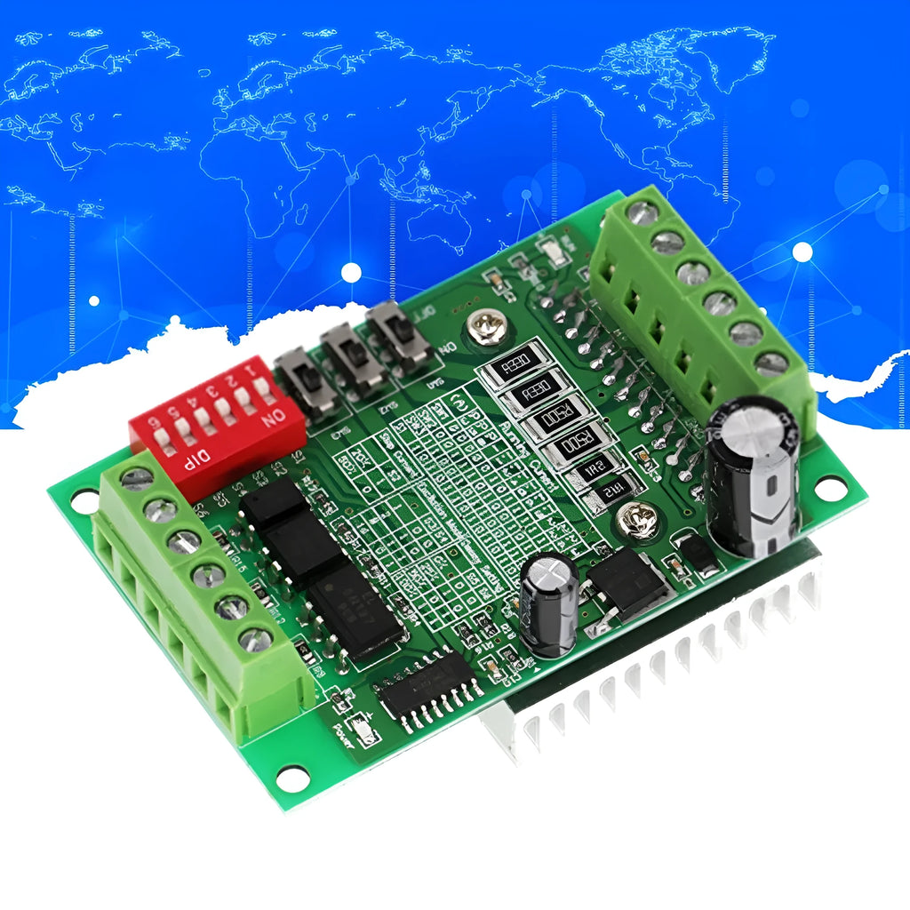 TB6560 3A stepper motor driver board with radiator and screw terminals