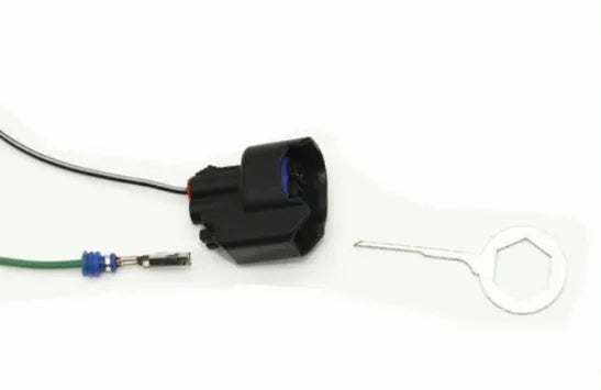 Set of steel needle retractors with colour-coded handles for automotive wire removal in mechanical repair