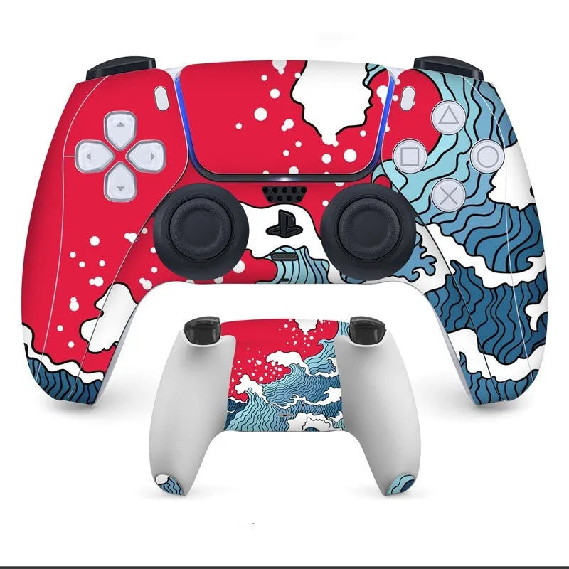 PS5 controller protection skins in eight different designs with micro-frosted texture