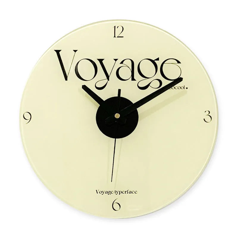 Retro vinyl record wall clock, 12 inch 30cm diameter, glass shell, quartz wall clock for home or cafe decor