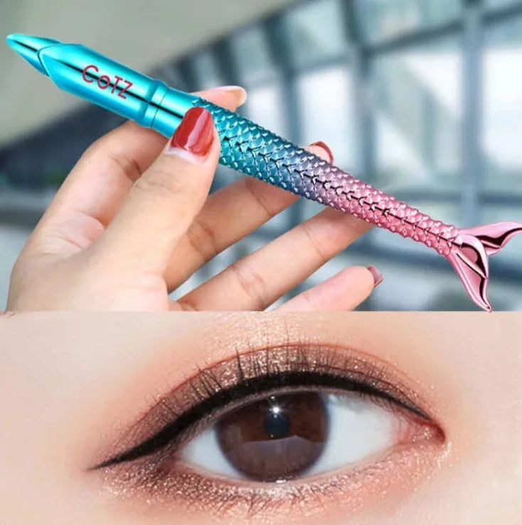 Mermaid Star black liquid eyeliner with precision applicator tip, 1.5 ml bottle