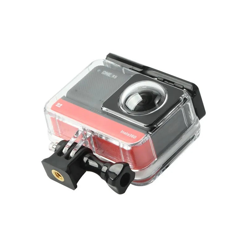 Transparent Insta360 One RS Panoramic waterproof housing case for underwater photography