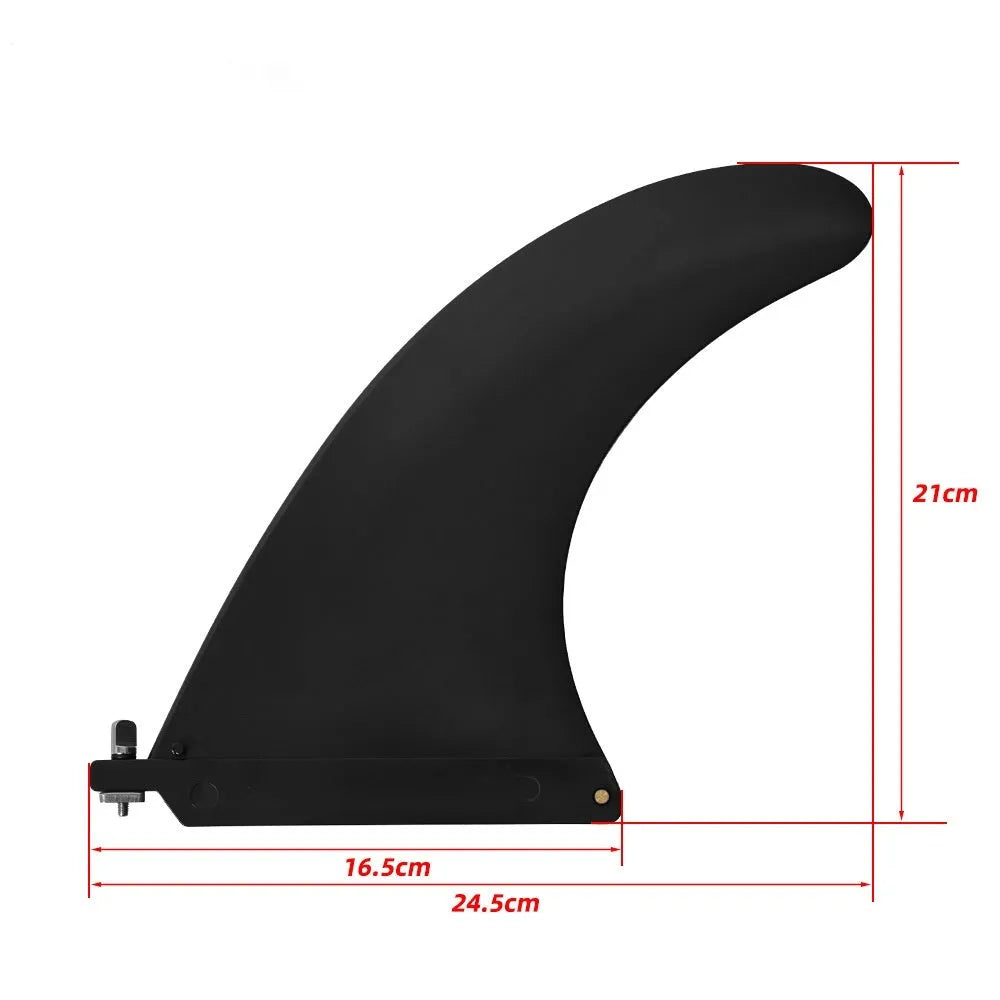 Large SUP paddle with removable fish fins for water dispenser systems