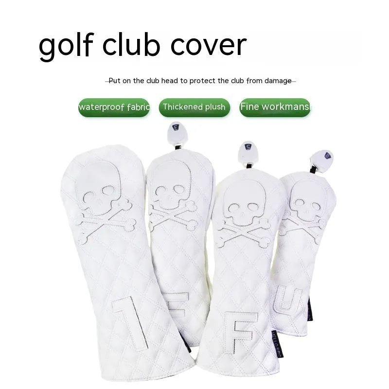 Black PU waterproof golf wooden pole protective cover for sports equipment storage