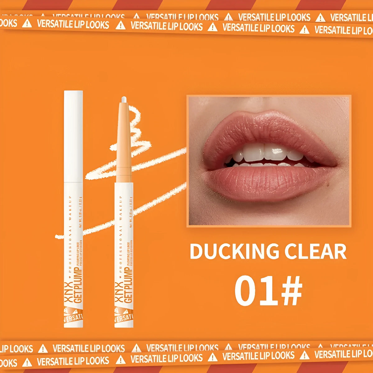 12 colour rotation lip liner set in shades from DUCKING CLEAR to DOUBLE DOSE with 3.5g each