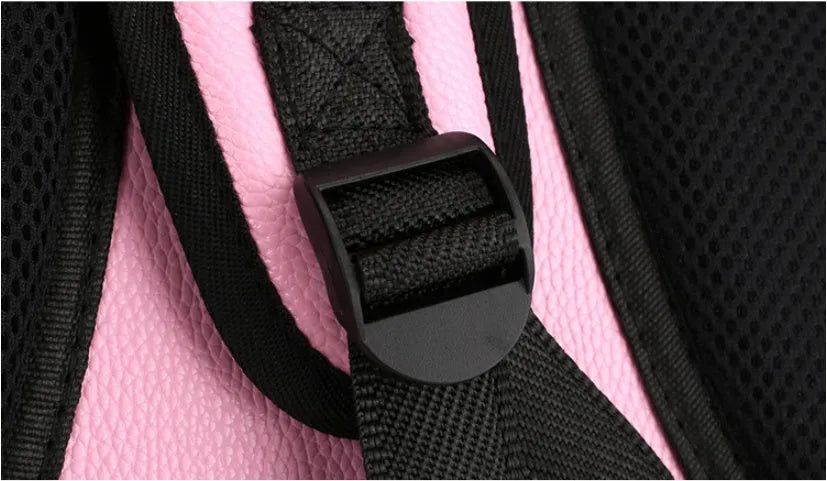 Pet space capsule backpack carrier with transparent PC window, ventilation holes, and adjustable straps in black for small cats and dogs 35x31x25 cm
