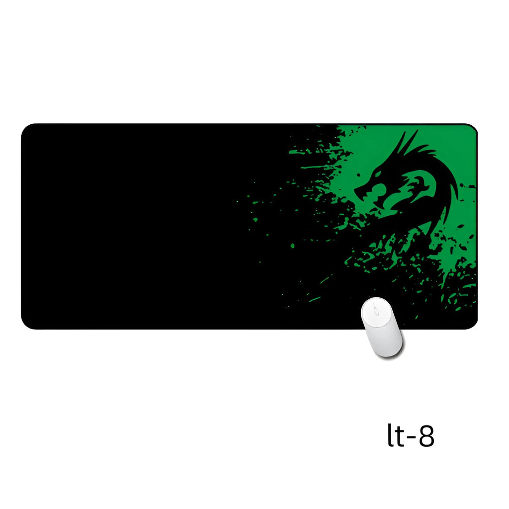 Thicken custom overlocked oversized mouse pad with cloth surface and non-slip rubber base on desk