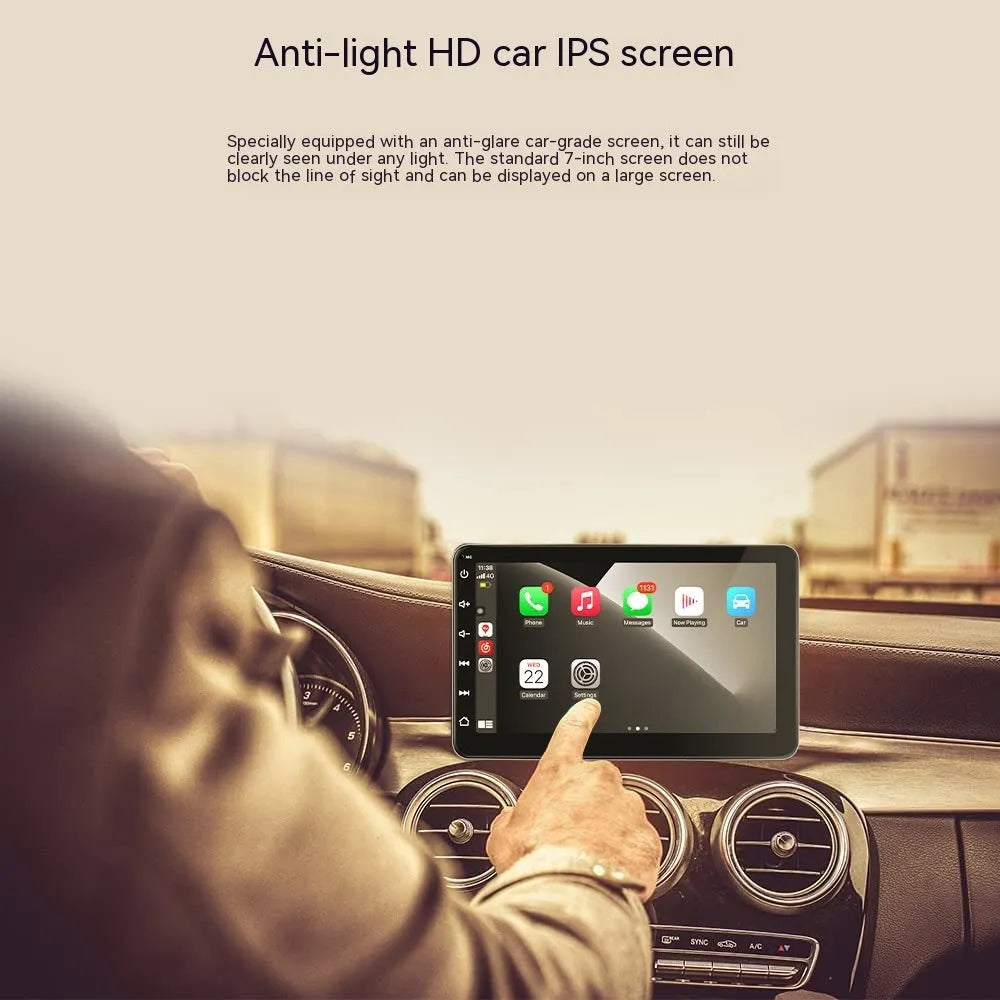 7 inch wireless Carplay reversing image car GPS navigator with universal mounting brackets